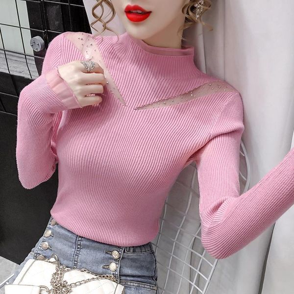 women's sweaters women 2021 autumn winter fashion long sleeve slim female patchwork bottoming ladies knitted warm sweater q338, White;black
women's sweaters women 2021 autumn winter fashion long sleeve slim female patchwork bottoming ladies knitted warm sweater q338, White;black