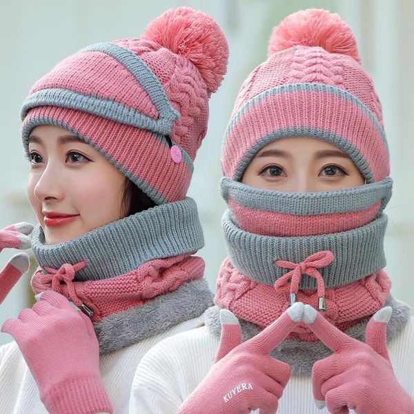 caps & hats autumn and winter women's lovely warm knitted plush set ear neck protection caps+bib+facial mask+gloves four piece sets, Yellow
caps & hats autumn and winter women's lovely warm knitted plush set ear neck protection caps+bib+facial mask+gloves four piece sets, Yellow
