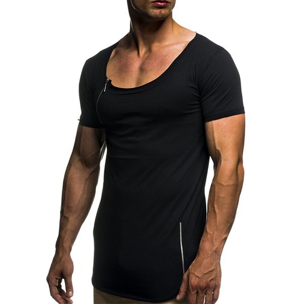 sort sleeve zipper side t longline mens hipster zip neck man tee shirt swag hem slim fit skinny streetwear tsh, White;black
sort sleeve zipper side t longline mens hipster zip neck man tee shirt swag hem slim fit skinny streetwear tsh, White;black