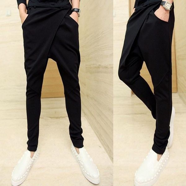 men's pants autumn winter men hip hop punk harem nightclub dj singer stage baggy gothic slim elastic joggers streetwear, Black
men's pants autumn winter men hip hop punk harem nightclub dj singer stage baggy gothic slim elastic joggers streetwear, Black