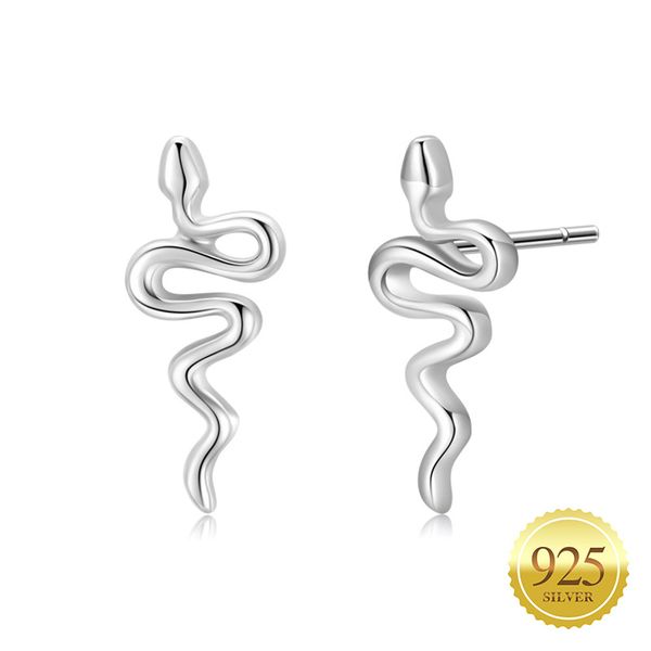 925 sterling silver stud earrings minimalist tiny ear lobe piercing serpent snake shaped for women girls, Golden;silver
925 sterling silver stud earrings minimalist tiny ear lobe piercing serpent snake shaped for women girls, Golden;silver