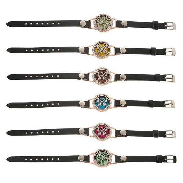 charm bracelets butterfly tree essential oil diffuser locket pu leather belt wristband bracelet bangle for women, Golden;silver
charm bracelets butterfly tree essential oil diffuser locket pu leather belt wristband bracelet bangle for women, Golden;silver