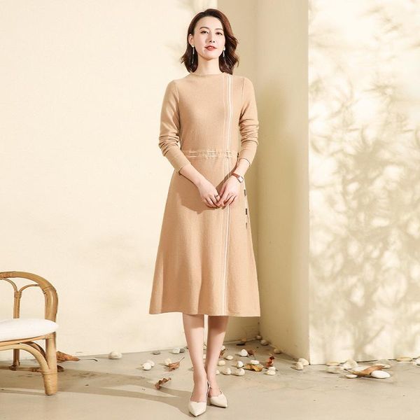casual dresses frseucag product 100% cashmere women's dress solid color knitted 0-neck full sleeve pullover fashion lace, Black;gray
casual dresses frseucag product 100% cashmere women's dress solid color knitted 0-neck full sleeve pullover fashion lace, Black;gray