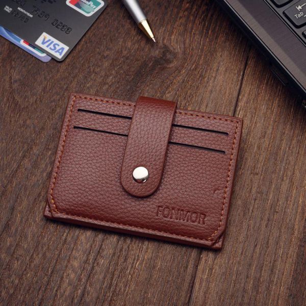 card holders fashion leather men slim wallet money case holder coin pocket, Brown;gray
card holders fashion leather men slim wallet money case holder coin pocket, Brown;gray