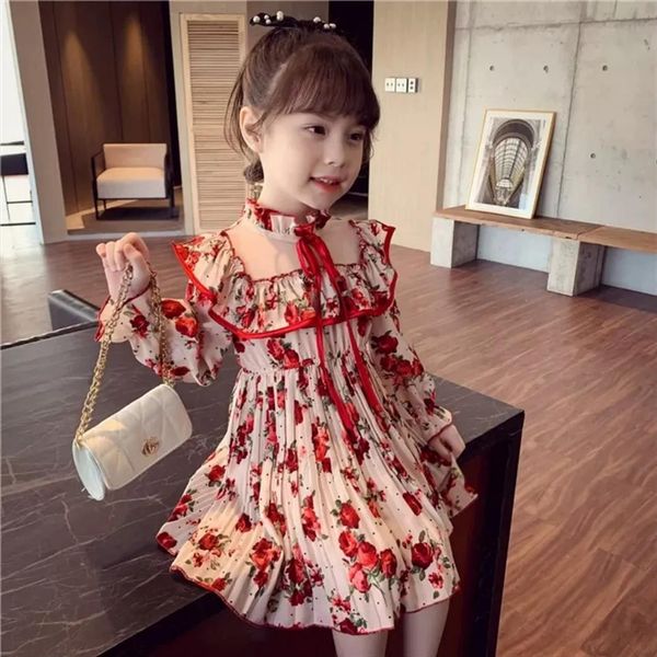 long sleeve chiffon for girl dresses girls print lace princess toddler baby party clothes teenage 6 8 9 10, Red;yellow
long sleeve chiffon for girl dresses girls print lace princess toddler baby party clothes teenage 6 8 9 10, Red;yellow