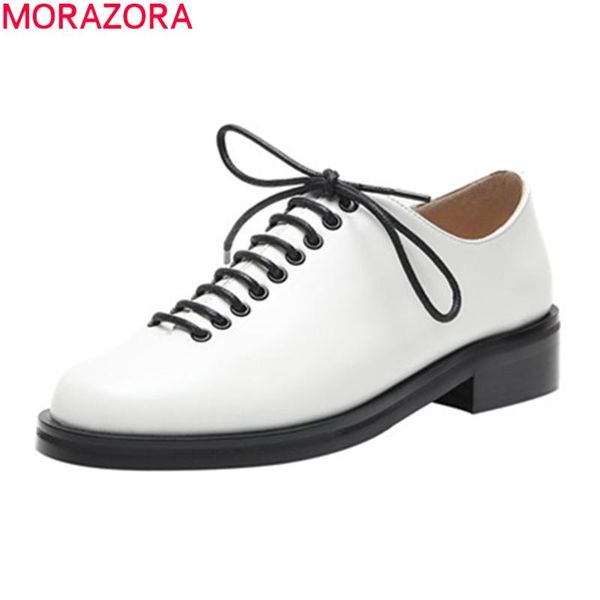 dress shoes morazora 2021 autumn fashion women low heel round toe lace up casual genuine leather black white ladies
dress shoes morazora 2021 autumn fashion women low heel round toe lace up casual genuine leather black white ladies