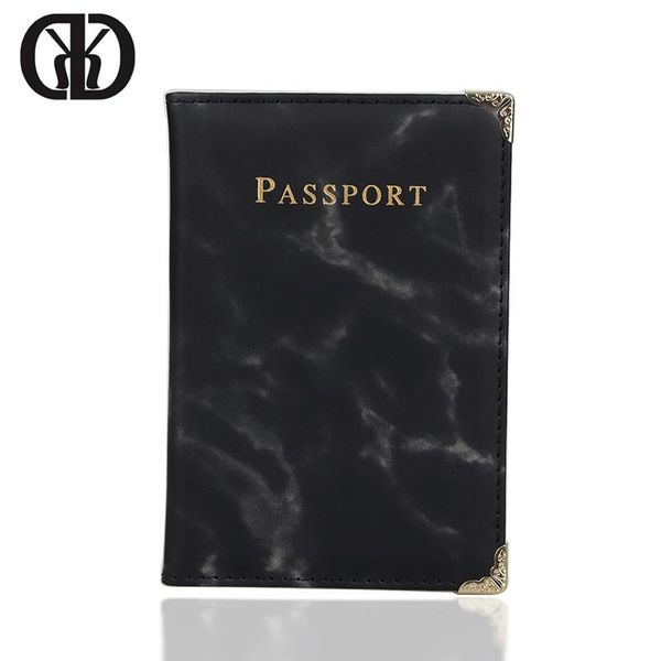 card holders hequn marble style passport holder women designer metal corner pu leather cover soft wallet case for use, Brown;gray
card holders hequn marble style passport holder women designer metal corner pu leather cover soft wallet case for use, Brown;gray