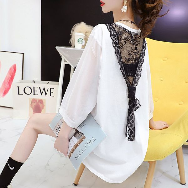 women's t-shirt white and black women's t-shirts, short sleeves with open backs, fine lace, sexy, asymmetrical, bat sleeves, summe
women's t-shirt white and black women's t-shirts, short sleeves with open backs, fine lace, sexy, asymmetrical, bat sleeves, summe