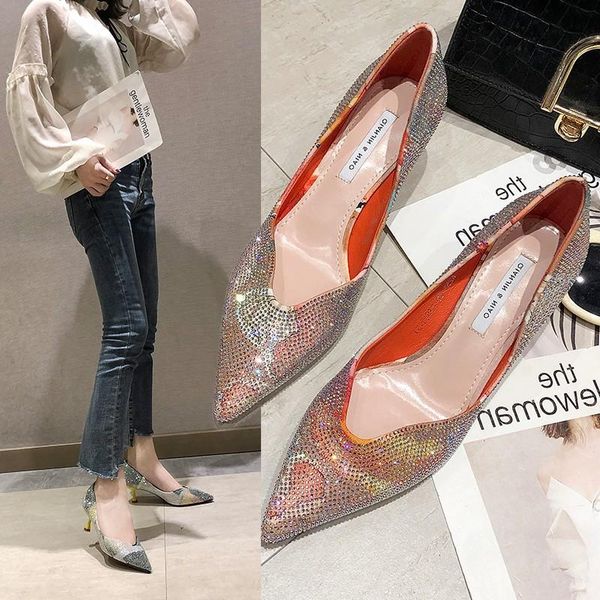 dress shoes pointed, thin heels, high full number, single shoes, women's fashion, shallow banquet shoes., Black
dress shoes pointed, thin heels, high full number, single shoes, women's fashion, shallow banquet shoes., Black