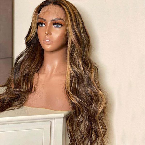 body wave ombre 4/27 highlights 13x6 lace front human hair wigs 150% density for women1, Black;brown
body wave ombre 4/27 highlights 13x6 lace front human hair wigs 150% density for women1, Black;brown
