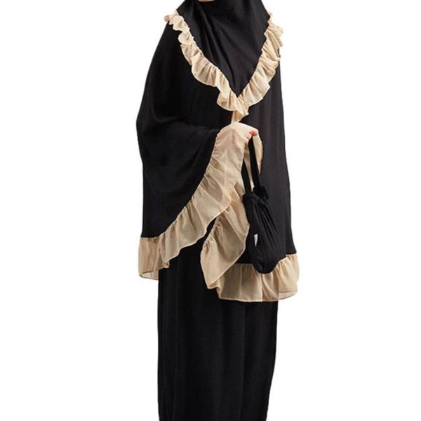 ethnic clothing 2021 muslim big display pure color fashionable temperament wooden ear edge worship robe abaya dress, Red
ethnic clothing 2021 muslim big display pure color fashionable temperament wooden ear edge worship robe abaya dress, Red