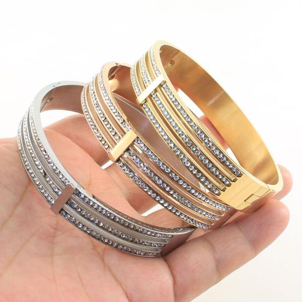 bangle fashion stainless steel jewelry simple bracelet gold color for women gift bryzadcf, Black
bangle fashion stainless steel jewelry simple bracelet gold color for women gift bryzadcf, Black