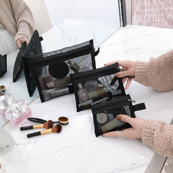 korean version of transparent gauze cosmetic bag portable travel mesh yarn knitting storage bags & cases
korean version of transparent gauze cosmetic bag portable travel mesh yarn knitting storage bags & cases