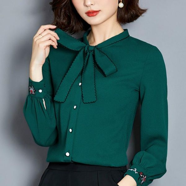 fashion w and blouses plus size chiffon blouse shirt long sleeve women shirts bow collar office women's &, White
fashion w and blouses plus size chiffon blouse shirt long sleeve women shirts bow collar office women's &, White