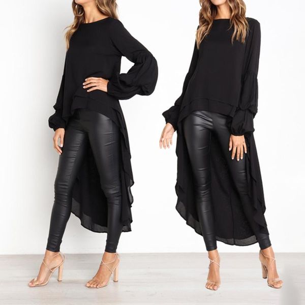 women's t-shirt women chiffon t shirt big lantern sleeve irregular loose long pendulum elegant comfort commute clothes roupas femininas, White
women's t-shirt women chiffon t shirt big lantern sleeve irregular loose long pendulum elegant comfort commute clothes roupas femininas, White