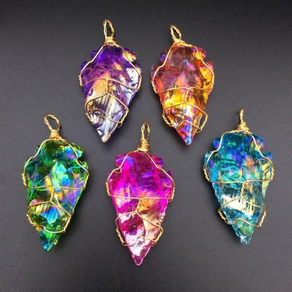 charms natural crystal ore wire wrap pendant semi-precious stone arrow diy necklace jewelry accessories size 22-52mm, Bronze;silver
charms natural crystal ore wire wrap pendant semi-precious stone arrow diy necklace jewelry accessories size 22-52mm, Bronze;silver