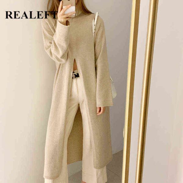realeft elegant front split sweater dresses autumn winter long sleeve turtleneck street female knitting long dress korean style g1214, Black;gray
realeft elegant front split sweater dresses autumn winter long sleeve turtleneck street female knitting long dress korean style g1214, Black;gray