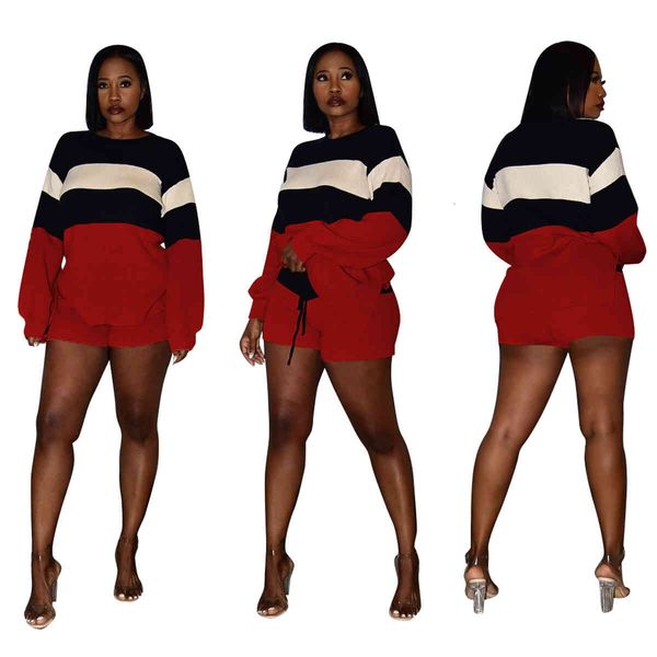 autumn winter cashmere leisure two-piece outfits stripes panelled long sleeves crew neck and shorts casual clubwear suits, Gray
autumn winter cashmere leisure two-piece outfits stripes panelled long sleeves crew neck and shorts casual clubwear suits, Gray