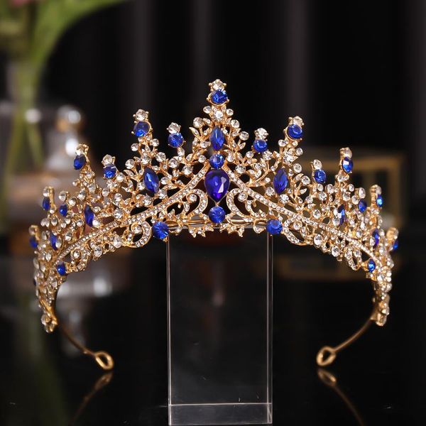 hair clips & barrettes blue crystal rhinestone crown and tiara wedding accessories head jewlery for bride jewelry queen diadem, Golden;silver
hair clips & barrettes blue crystal rhinestone crown and tiara wedding accessories head jewlery for bride jewelry queen diadem, Golden;silver