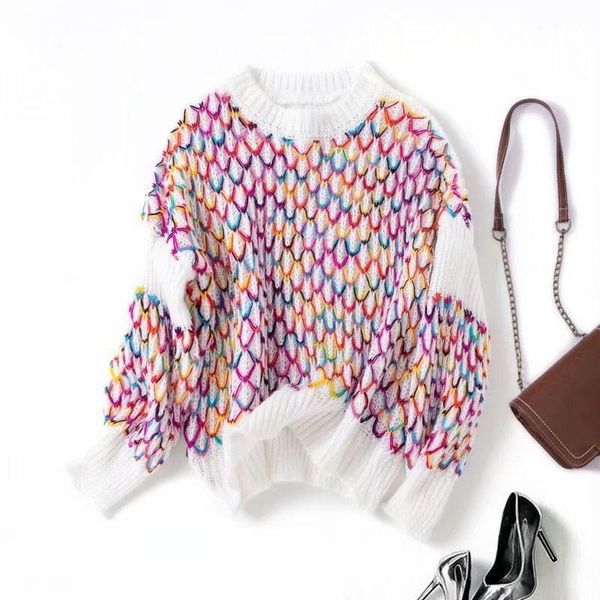 women's sweaters knit elegant sweater women o-neck womens loose, White;black
women's sweaters knit elegant sweater women o-neck womens loose, White;black
