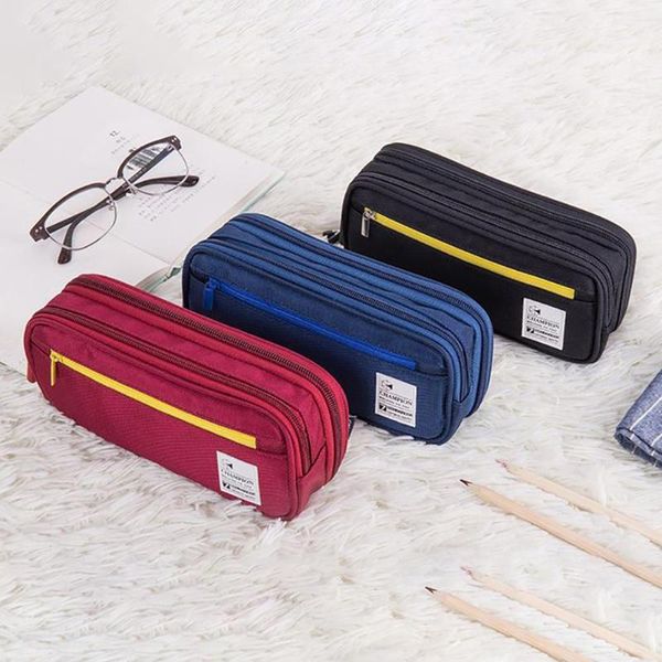 pencil bags portable durable canvas multifunction double layer zipper case large capacity pen bag stationery storage school supplies
pencil bags portable durable canvas multifunction double layer zipper case large capacity pen bag stationery storage school supplies