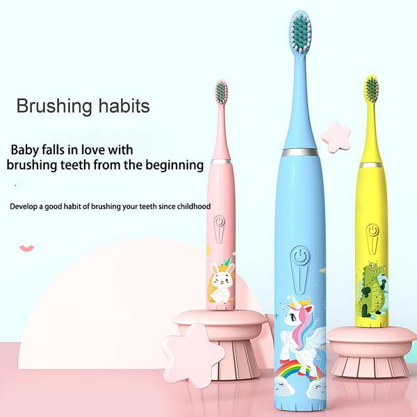 children sonic electric toothbrush smart timer replacement brush heads deep clean waterproof usb charger toothbrushes
children sonic electric toothbrush smart timer replacement brush heads deep clean waterproof usb charger toothbrushes
