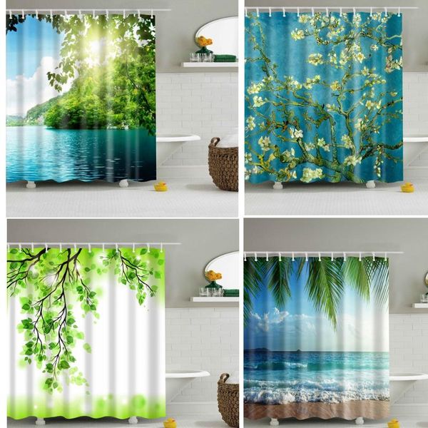 shower curtains arrival 3d curtain beach green forest waterproof polyester for bathroom plant with hook
shower curtains arrival 3d curtain beach green forest waterproof polyester for bathroom plant with hook