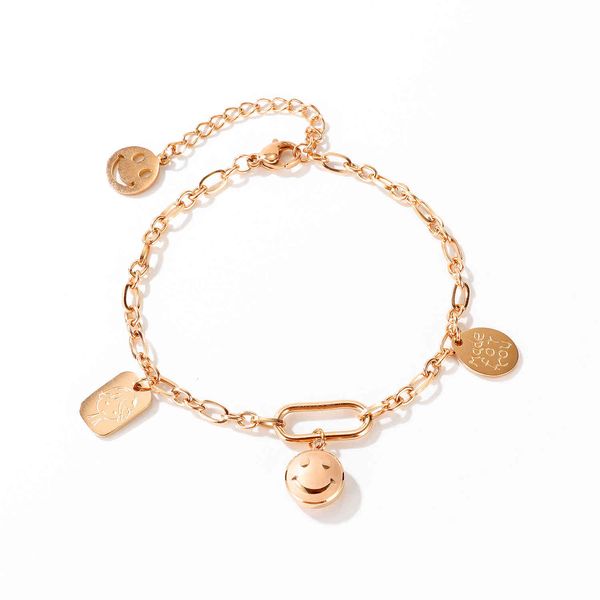 korean exquisite versatile titanium steel smile face bracelet women's net red niche design fashion expression head portrait jewelry, Golden;silver
korean exquisite versatile titanium steel smile face bracelet women's net red niche design fashion expression head portrait jewelry, Golden;silver