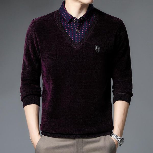 men's sweaters fashion brand korean men winter thick warm knitted pullover wool luxury fake two casual jumper clothing y391, White;black
men's sweaters fashion brand korean men winter thick warm knitted pullover wool luxury fake two casual jumper clothing y391, White;black
