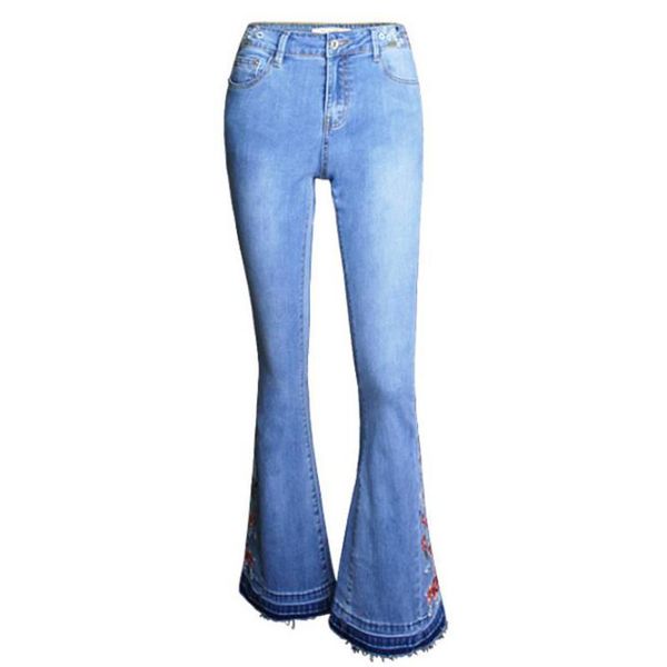 women's jeans high waist women bottoms floral embroidery denim pants vintage full length slim fit long flare blue jean trousers
women's jeans high waist women bottoms floral embroidery denim pants vintage full length slim fit long flare blue jean trousers