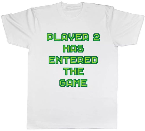player 2 has entered the game mens t-shirt, White;black
player 2 has entered the game mens t-shirt, White;black