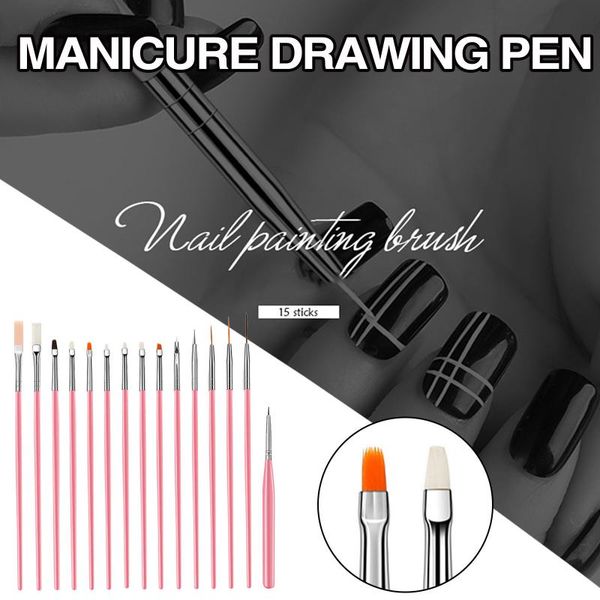 nail art kits 15pc painting pen set drawing point drill tool uv gel liner polish brush dotting tools
nail art kits 15pc painting pen set drawing point drill tool uv gel liner polish brush dotting tools