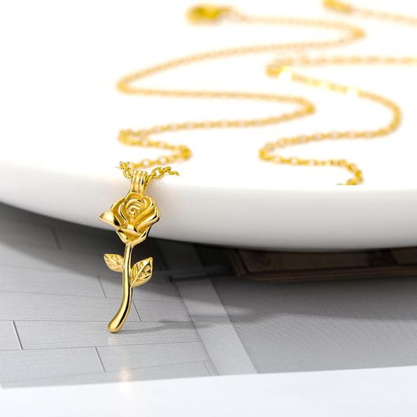 dainty rose necklace for lover stainless steel gold chain flower pendant bridesmaid gifts collier femme necklaces, Silver
dainty rose necklace for lover stainless steel gold chain flower pendant bridesmaid gifts collier femme necklaces, Silver
