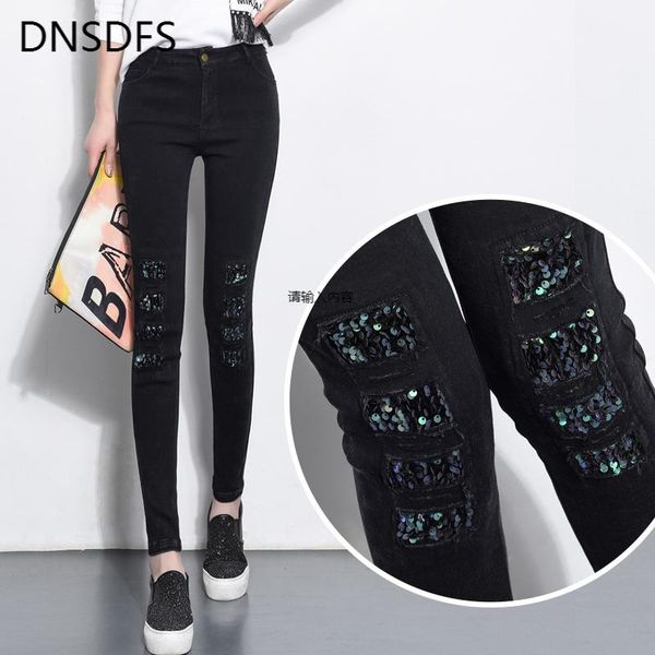 black sequined pants women elegant fashion 2021 autumn winter korean pencil tight slim elastic trousers mujer pantalones women's & capr, Black;white
black sequined pants women elegant fashion 2021 autumn winter korean pencil tight slim elastic trousers mujer pantalones women's & capr, Black;white