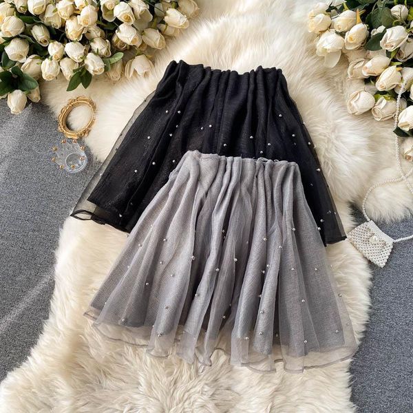 skirts trendy all-match high waist beaded mini skirt women a line short design pleated puffy, Black
skirts trendy all-match high waist beaded mini skirt women a line short design pleated puffy, Black