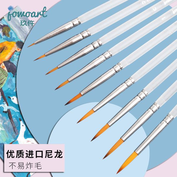 mirror cross very thin pointed nylon watercolor brush transparent acrylic rod line drawing pen for beginners
mirror cross very thin pointed nylon watercolor brush transparent acrylic rod line drawing pen for beginners
