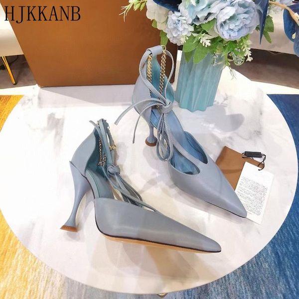genuine leather pointed toe stiletto shoes female spring and summer ankle metal chain decor sandals party dress, Black
genuine leather pointed toe stiletto shoes female spring and summer ankle metal chain decor sandals party dress, Black