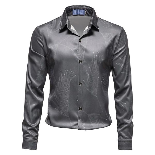 men's casual shirts 2021 brand cotton long sleeve shirt for men slim fit fashion print luxury vintage clothes, White;black
men's casual shirts 2021 brand cotton long sleeve shirt for men slim fit fashion print luxury vintage clothes, White;black