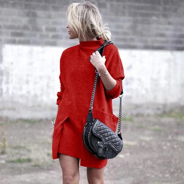 casual dresses autumn winter women fashion elegant o-neck long sleeve big pocket ladies female large solid color blouse dress, Black;gray
casual dresses autumn winter women fashion elegant o-neck long sleeve big pocket ladies female large solid color blouse dress, Black;gray