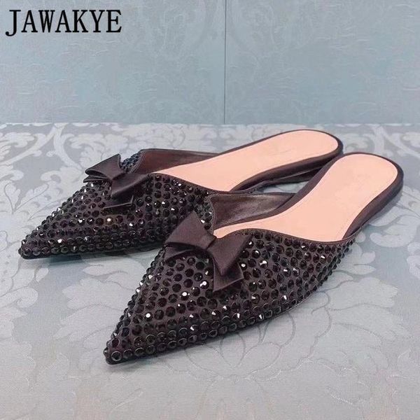 flat heel bowtie mules pointy toe dress slides black crystal slipper shoes fashion ladies beach summer women flipflop slippers
flat heel bowtie mules pointy toe dress slides black crystal slipper shoes fashion ladies beach summer women flipflop slippers