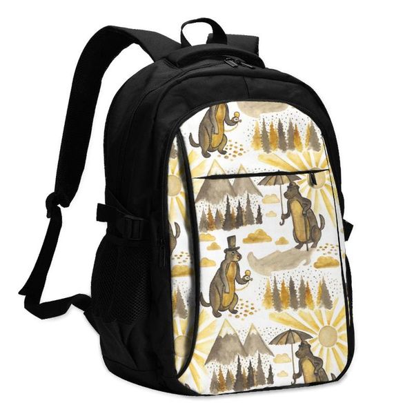 backpack usb boys cycling sports travel versatile fashion watercolor marmots in hats sepia student school
backpack usb boys cycling sports travel versatile fashion watercolor marmots in hats sepia student school