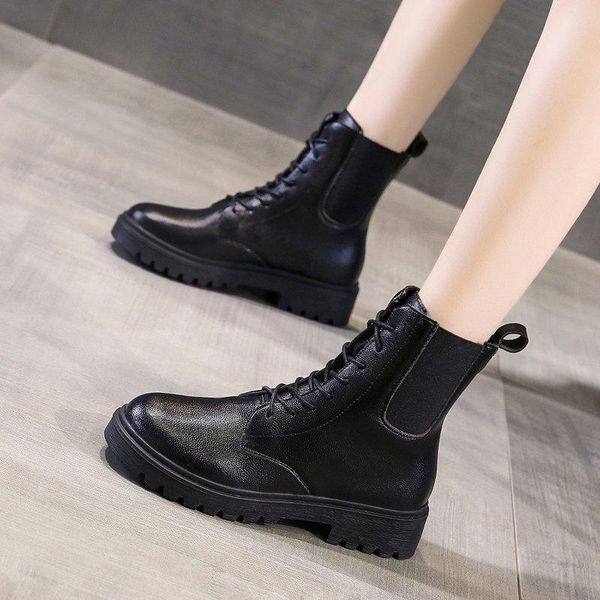 winter boots thick bottom high heels ankle for women shoes woman leather round toe lace up botas mujer plus size, Black
winter boots thick bottom high heels ankle for women shoes woman leather round toe lace up botas mujer plus size, Black