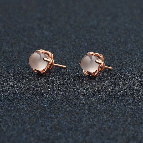 opal korean fashion earrings women's net red imitation pink crystal rose gold copper simple, Golden
opal korean fashion earrings women's net red imitation pink crystal rose gold copper simple, Golden