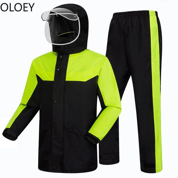 raincoats motorcycle raincoat rain pants suit men waterproof coat jacket with hood split mens sports suits hiking nylon fabric
raincoats motorcycle raincoat rain pants suit men waterproof coat jacket with hood split mens sports suits hiking nylon fabric