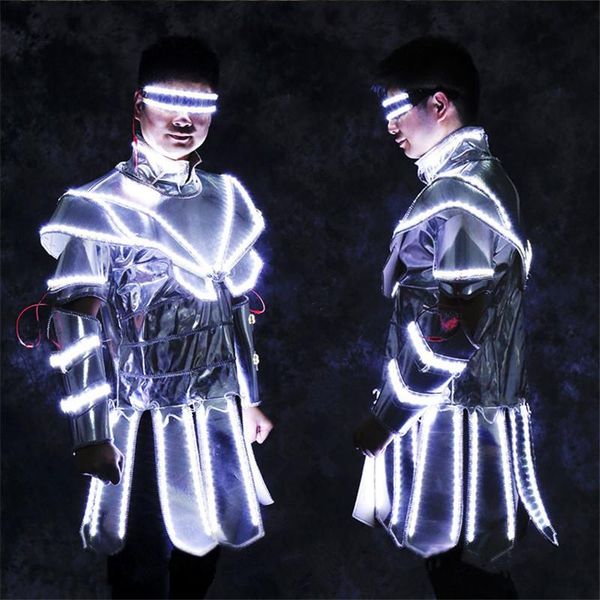 party decoration re36 singer wear colorful led light jacket dj performance robot men suit luminous outfit costumes bar glowing clothes
party decoration re36 singer wear colorful led light jacket dj performance robot men suit luminous outfit costumes bar glowing clothes