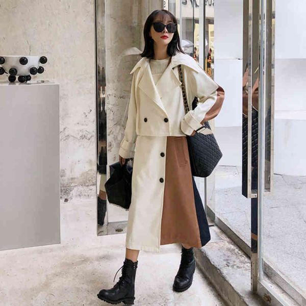 two piece dress twotwinstyle elegant set for women lapel long sleeve coat high waist sashes female hit color sets nlmu, White
two piece dress twotwinstyle elegant set for women lapel long sleeve coat high waist sashes female hit color sets nlmu, White