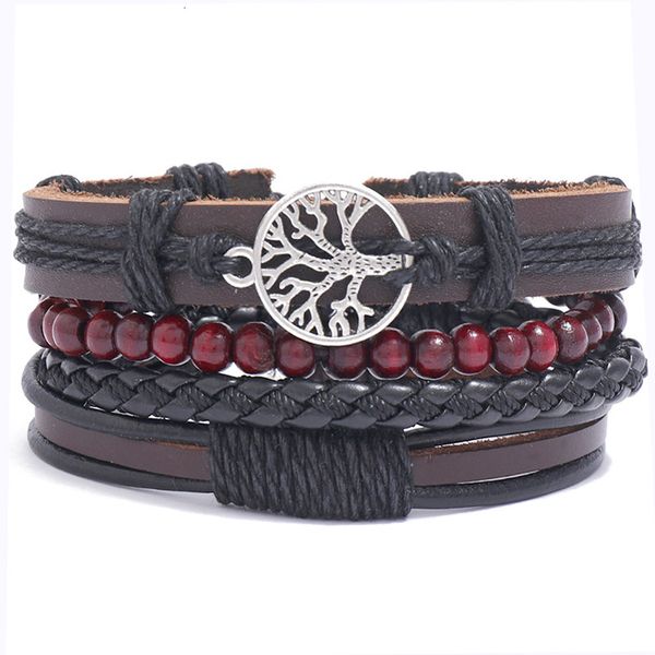 bangles bracelet fashion jewelry simple woven leather happy tree diy combination set hand rope, Black
bangles bracelet fashion jewelry simple woven leather happy tree diy combination set hand rope, Black