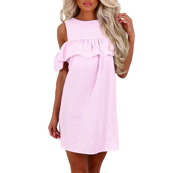 ruffle women dresses off shoulder zipper back blue and white striped cute dress casual summer dress 210522, Black;gray
ruffle women dresses off shoulder zipper back blue and white striped cute dress casual summer dress 210522, Black;gray