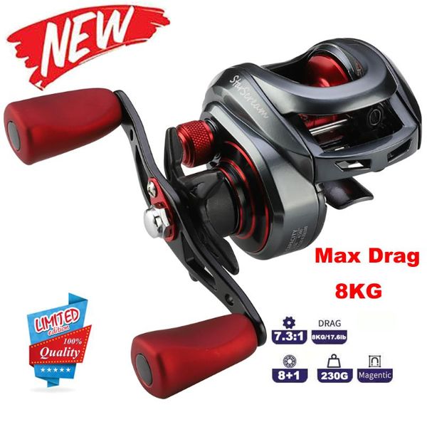 baitcasting reels 2021 8+1bb reel fishing anti-corrosio saltwater freshwater 7.3:1 high speed ratio casting
baitcasting reels 2021 8+1bb reel fishing anti-corrosio saltwater freshwater 7.3:1 high speed ratio casting