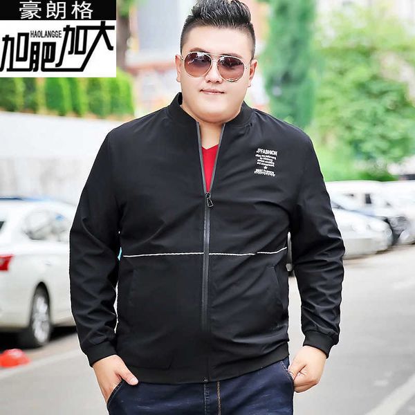 fat men's plus size round neck jacket trendy fat man extra fat extra large thin autumn youth jacket, Black;brown
fat men's plus size round neck jacket trendy fat man extra fat extra large thin autumn youth jacket, Black;brown